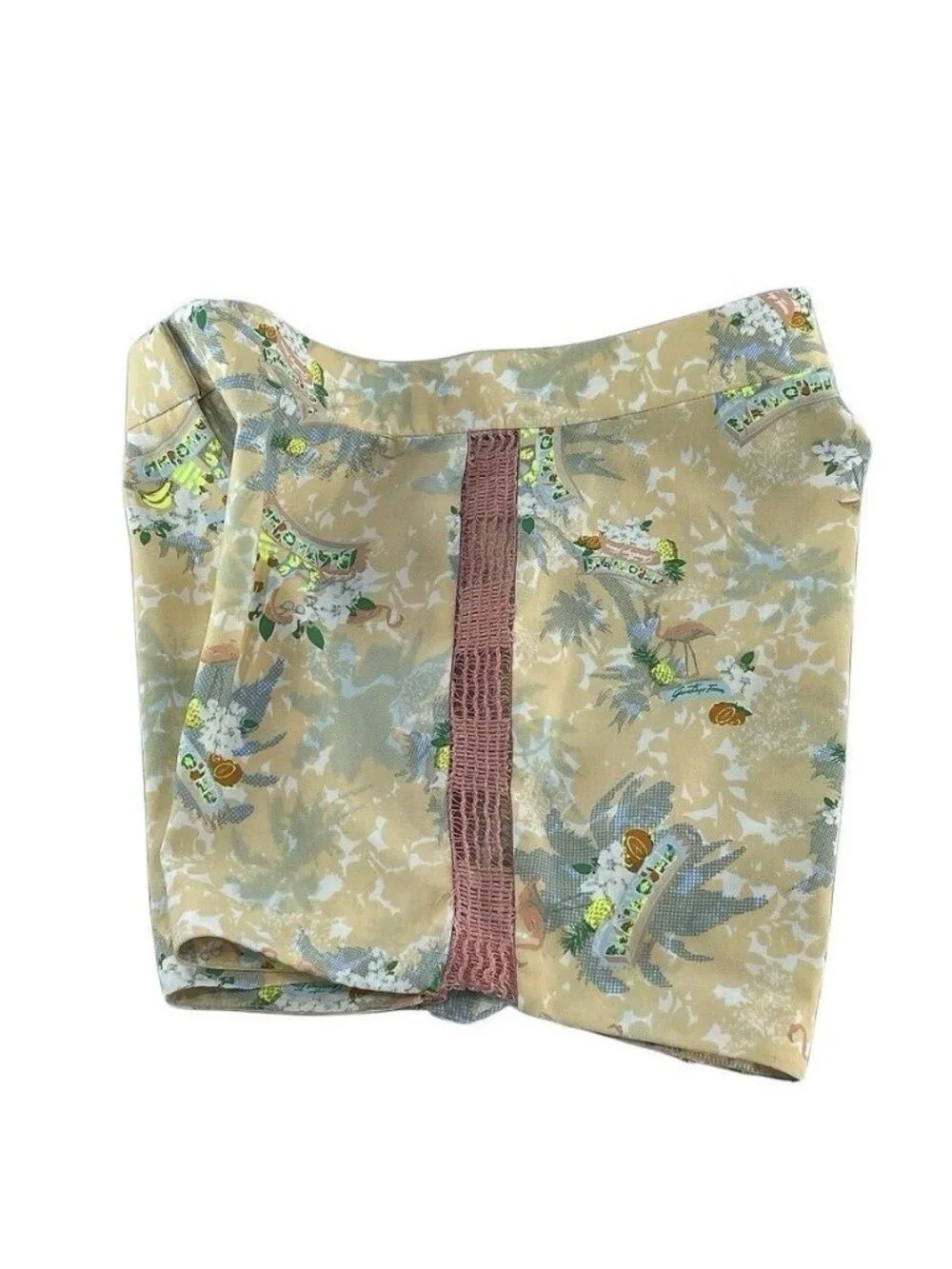 Playhound Beige Graphic Print Shorts Size M